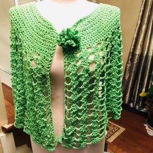 Green Summer Lace Caplet